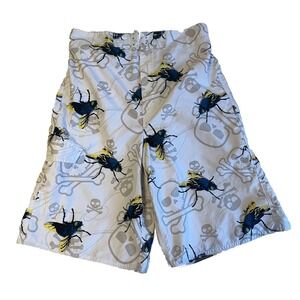 Board Shorts Long Surfer Mens Sz 30 Skull Crossbones Fly Joe Boxer Swim Trunks 🌞